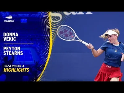 Les meilleurs moments du match Vekic vs Stearns au 3ème tour de l'US Open.