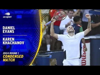 Les meilleurs moments du match Evans - Khachanov au 3e tour de l'US Open.