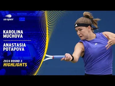 Les meilleurs moments de Muchova vs Potapova au 3ème tour de l'US Open.