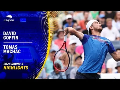 Les meilleurs moments de Machac vs Goffin au 3ème tour de l'US Open.