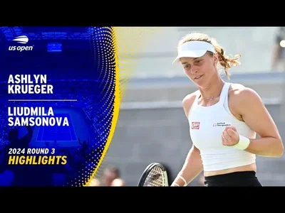 Les meilleurs moments de Samsonova vs Krueger au 3ème tour de l'US Open.