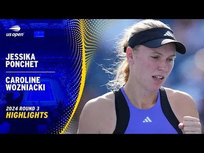 Les meilleurs moments de Wozniacki vs Ponchet au 3ème tour de l'US Open.