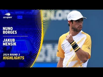Les meilleurs moments de Borges contre Mensik au 3e tour de l'US Open.