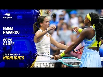 Les meilleurs moments de Navarro contre Gauff en huitièmes de finale de l'US Open.