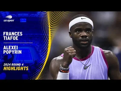 Les meilleurs moments de Tiafoe contre Popyrin en huitièmes de finale de l'US Open.