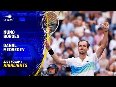 Les meilleurs moments de Medvedev contre Borges en huitièmes de finale de l'US Open.