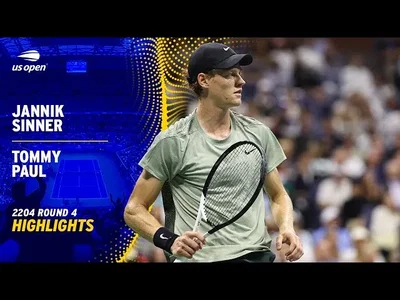 Moments forts de Sinner contre Paul dans les huitièmes de finale de l'US Open.