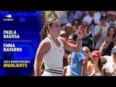 Temps forts de Navarro contre Badosa en quart de finale de l'US Open.