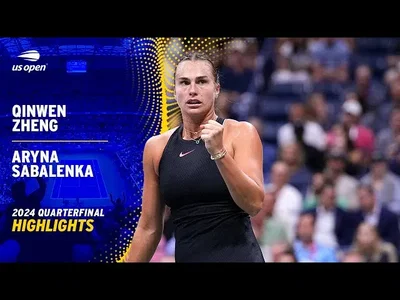 Temps forts de Zheng vs Sabalenka en quarts de finale de l'US Open.