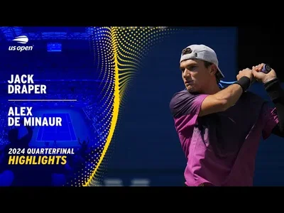 Points forts de Draper contre De Minaur en quarts de finale de l'US Open.