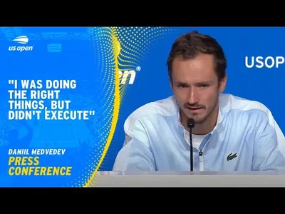 Conférence de presse de Daniil Medvedev après sa défaite en quarts de finale de l'US Open 2024