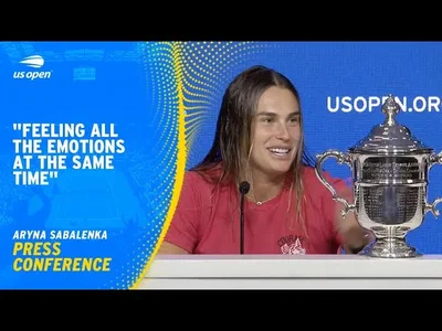 Regardez Sabalenka parler de son premier titre à l'US Open - Conférence de presse complète.