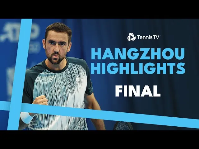 Höhepunkte von Cilic gegen Zhang im Finale von Hangzhou