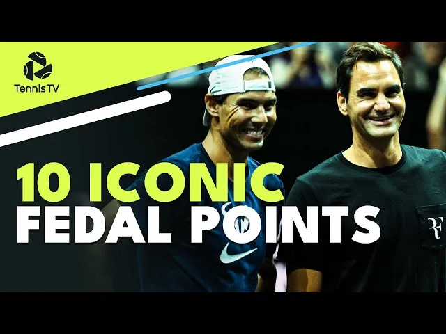 Watch Nadal and Federer in 10 of their iconic points