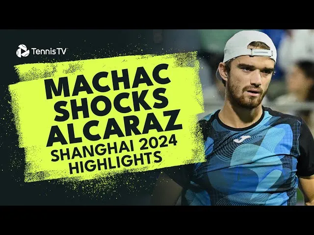 Highlights from Alcaraz vs Machac in quarterfinals at Shanghai