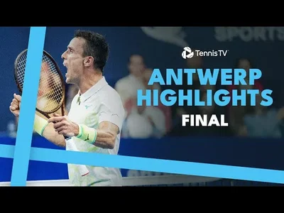 Moments forts du match Bautista Agut contre Lehecka en finale à Anvers.