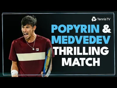 Temps forts de Popyrin contre Medvedev au 2ème tour à Paris-Bercy