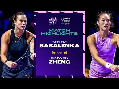 Temps forts du match Sabalenka contre Zheng lors de la phase de groupes des WTA Finals