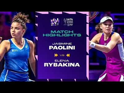Moments forts de Paolini contre Rybakina dans la phase de groupes des WTA Finals