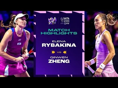 Moments forts du match Zheng contre Rybakina en phase de groupes des WTA Finals
