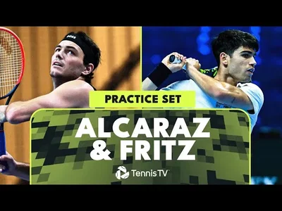 Regardez l'entraînement entre Alcaraz et Fritz à Turin avant les finales ATP.