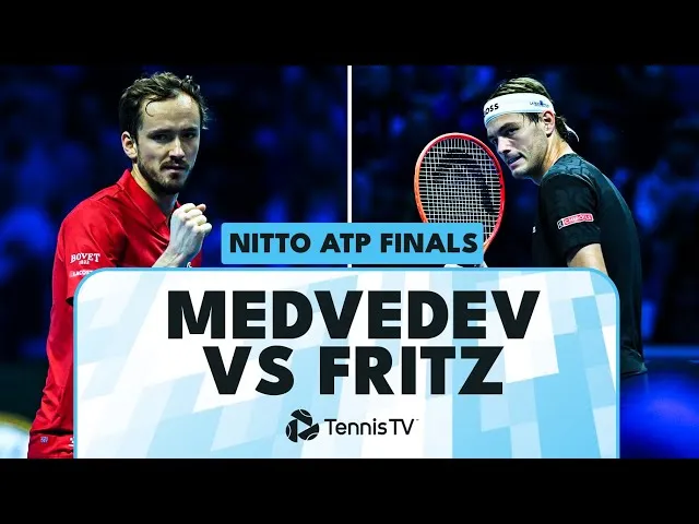 Highlights von Fritz gegen Medvedev in der Gruppenphase der ATP Finals (Masters)