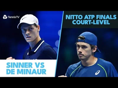 Temps forts du match Sinner contre De Minaur en phase de groupe des ATP Finals (Masters)