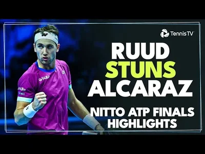 Moments forts du match Ruud contre Alcaraz en phase de groupes des ATP Finals (Masters)
