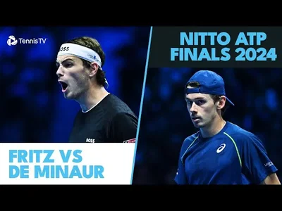 Temps forts du match entre Fritz et De Minaur lors de la phase de groupes des ATP Finals (Masters)