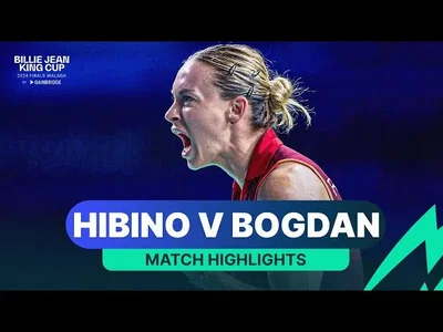 Temps forts de Hibino contre Bogdan, Japon contre Roumanie, Coupe Billie Jean King 2024