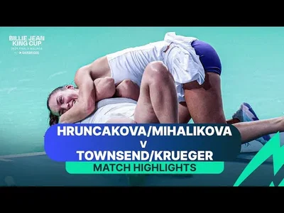 Temps forts du match Hruncáková/Mihaliková contre Krueger/Townsend, Slovaquie contre USA, Billie Jean King Cup 2024