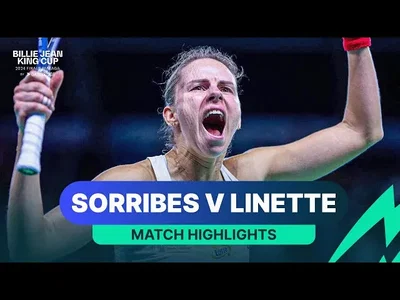 Temps forts du match Linette contre Sorribes Tormo, Espagne contre Pologne, Coupe Billie Jean King 2024.