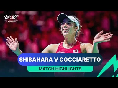 Faits saillants du match Shibahara contre Cocciaretto, Japon contre Italie, Coupe Billie Jean King 2024