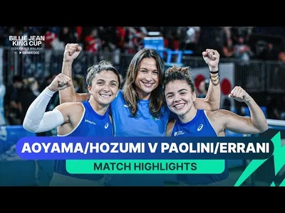 Temps forts de Paolini/Errani contre Aoyama/Hozumi, Japon contre Italie, Coupe Billie Jean King 2024