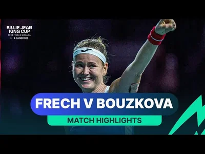 Temps forts du match Bouzkova contre Frech, Pologne contre Tchéquie, Coupe Billie Jean King 2024