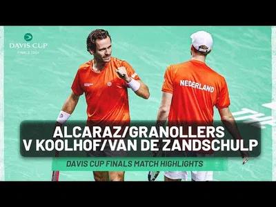 Moments forts d'Alcaraz/Granollers contre Koolhof/Van de Zandschulp, Espagne contre Pays-Bas, Coupe Davis 2024