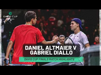 Temps forts de Altmaier contre Diallo, Allemagne contre Canada, Coupe Davis 2024.
