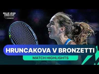Moments forts de Bronzetti contre Hruncakova, Italie contre Slovaquie, Coupe Billie Jean King 2024