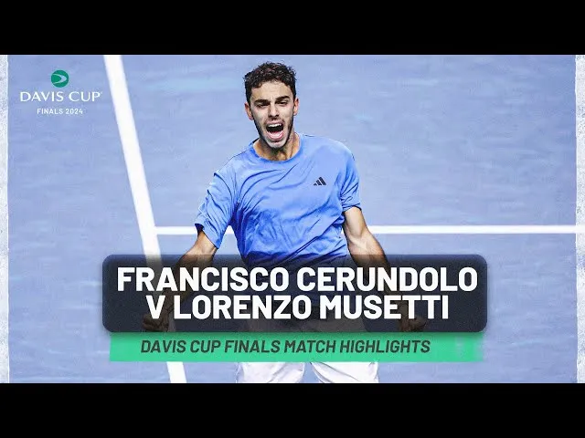 Höhepunkte von Musetti gegen Cerundolo, Italien gegen Argentinien, Davis Cup 2024