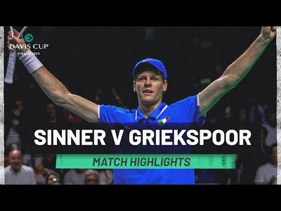 Moments forts de Sinner contre Griekspoor, Italie contre Pays-Bas, finale de la Coupe Davis 2024