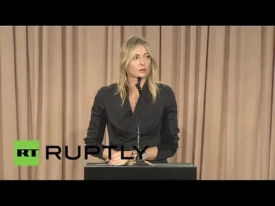 Sharapova's press conference concerning her failed drug test