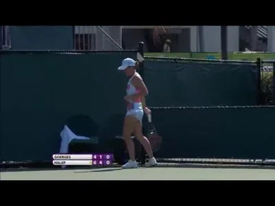 Wonderful defense from Halep against Goerges in Miami