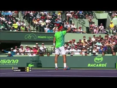 Dzumhur slides to resist to Nadal in Miami