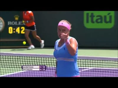 Nice point from Kuznetsova against Bacsinszky in Miami