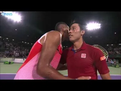 Le coup spectaculaire de Nishikori au point de match contre Kyrgios à Miami