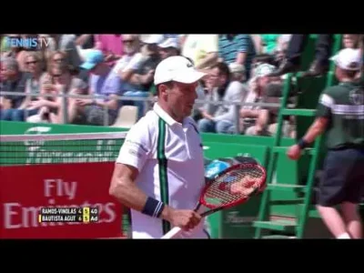 Nice touch from Bautista Agut in Monte-Carlo against Ramos-Vinolas