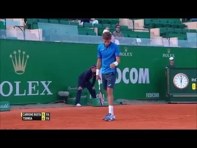 Very nice point between Tsonga and Carreno Busta in Monte-Carlo