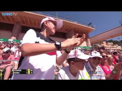 Superb reflex from Dzumhur against Raonic in Monte Carlo