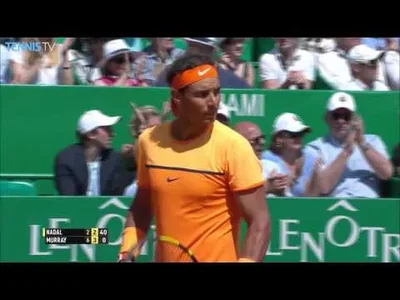 Amazing rally between Nadal and Muray in Monte Carlo