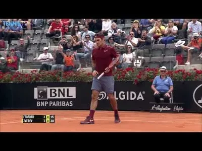 Federer at his best against Zverev in Rome